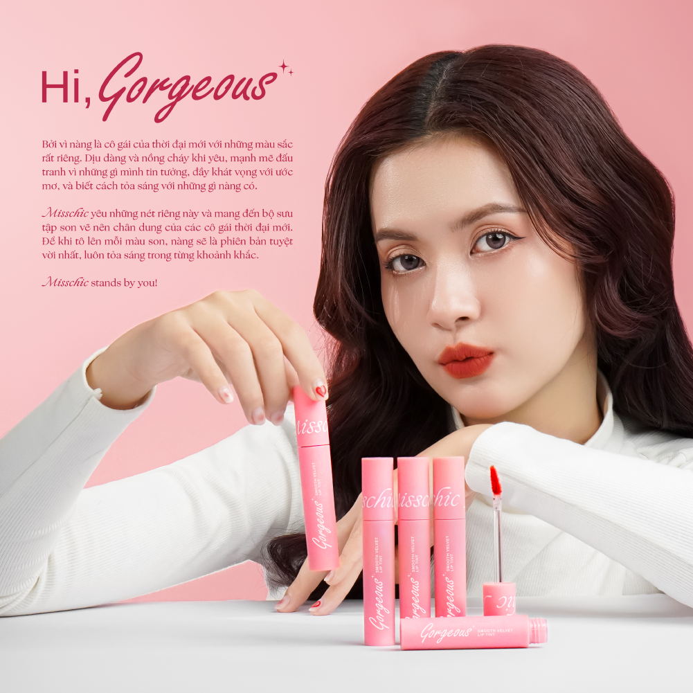  Misschic Son Kem Gorgeous Smooth Velvet Lip Tint 4.5g 04. She Fights 