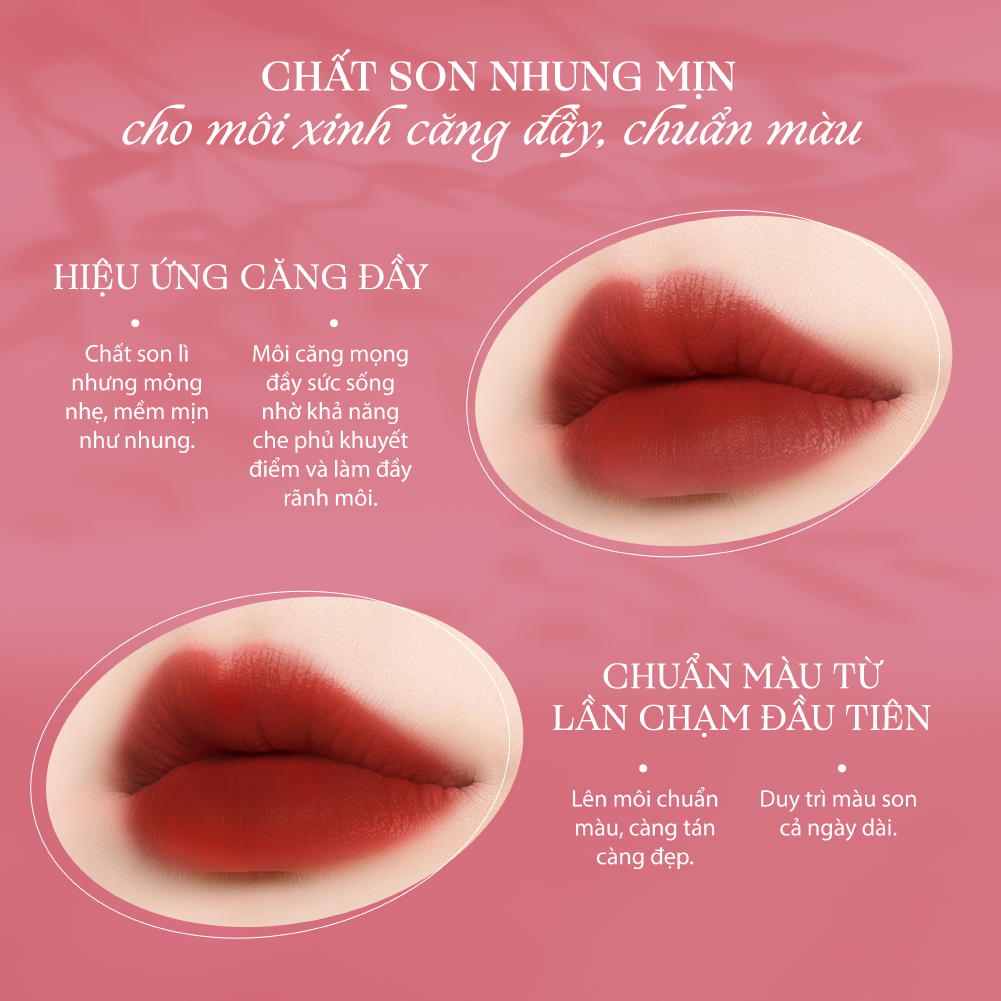  Misschic Son Kem Gorgeous Smooth Velvet Lip Tint 4.5g 02. She Dreams 