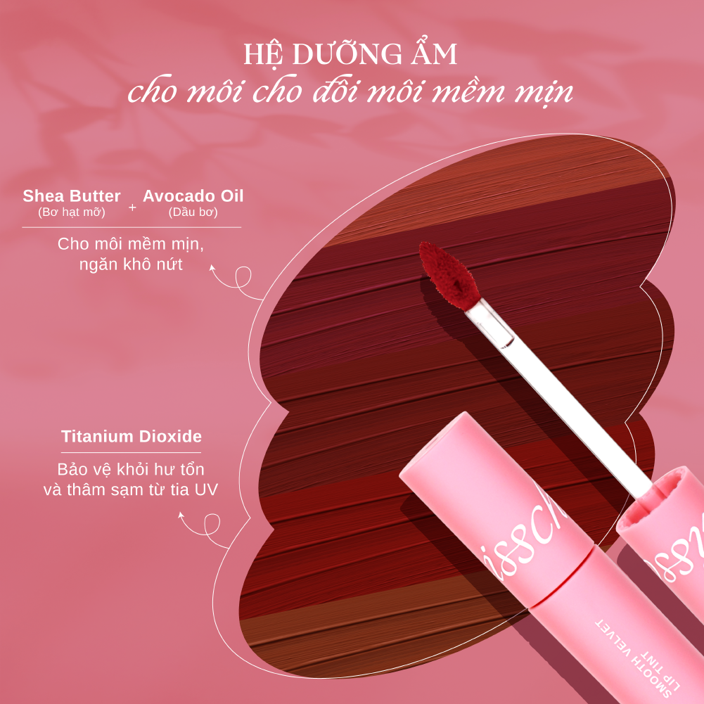  Misschic Son Gorgeous Smooth Velvet Lip Tint - 01. She Loves 