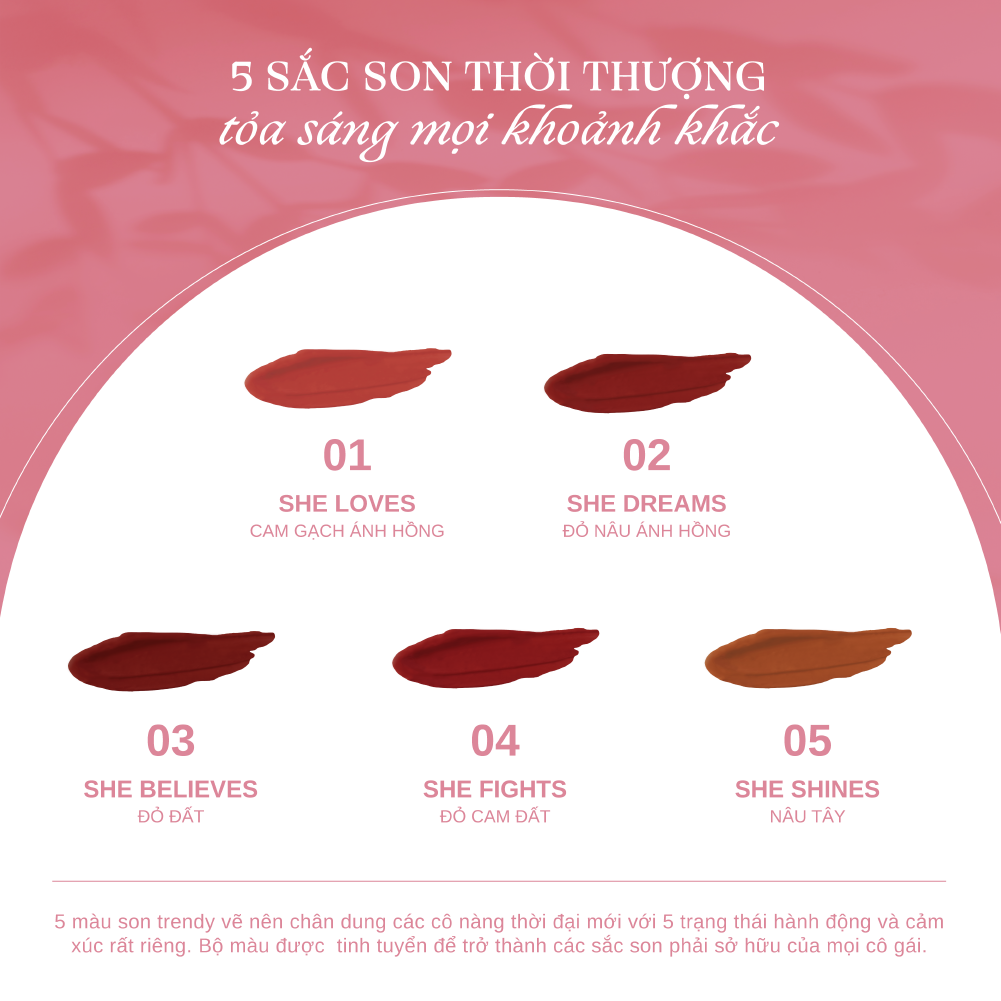  Misschic Son Kem Gorgeous Smooth Velvet Lip Tint 4.5g 02. She Dreams 