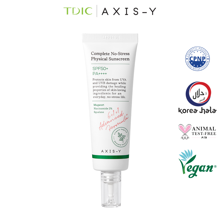  AXIS-Y Kem chống nắng Complete No-Stress Physical Sunscreen 50ml 