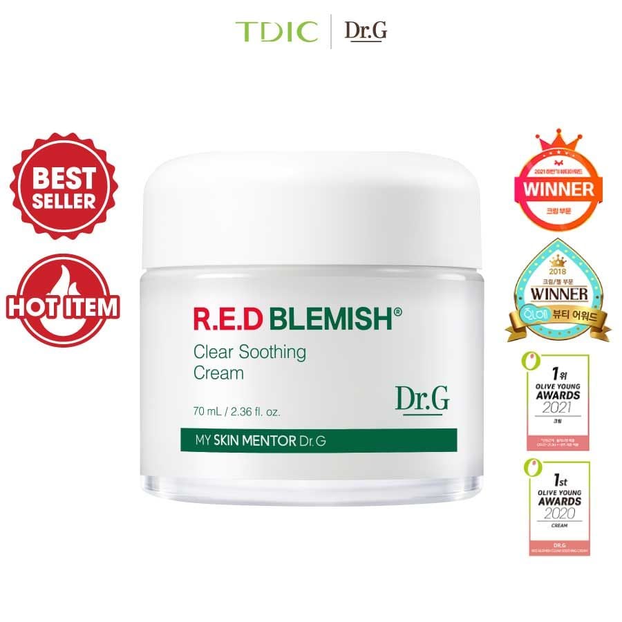  Dr.G Kem dưỡng R.E.D Blemish Clear Soothing Cream 70ml 
