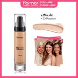  Flormar Kem nền HD Invisible Cover Foundation #20 Porcelain 30ml 