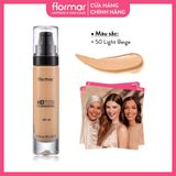  Flormar Kem nền HD Invisible Cover Foundation #50 Light Beige 30ml 