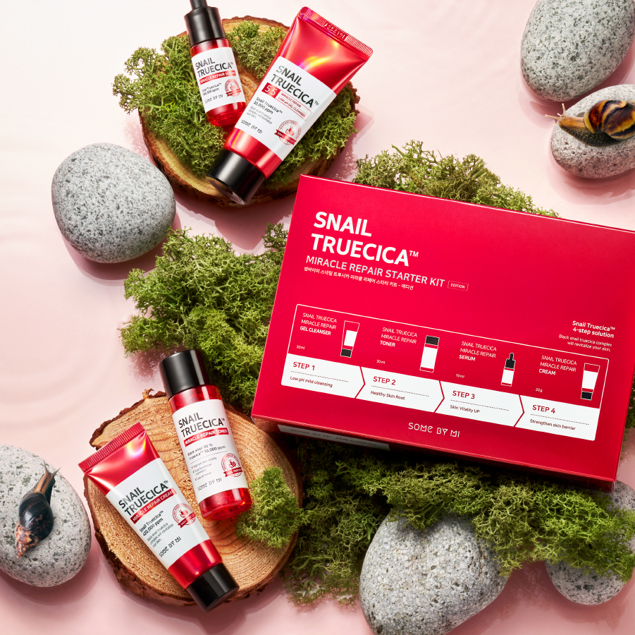  Some By Mi Bộ kit Snail Truecica Miracle Repair Starter Kit-Edition (4 items) 
