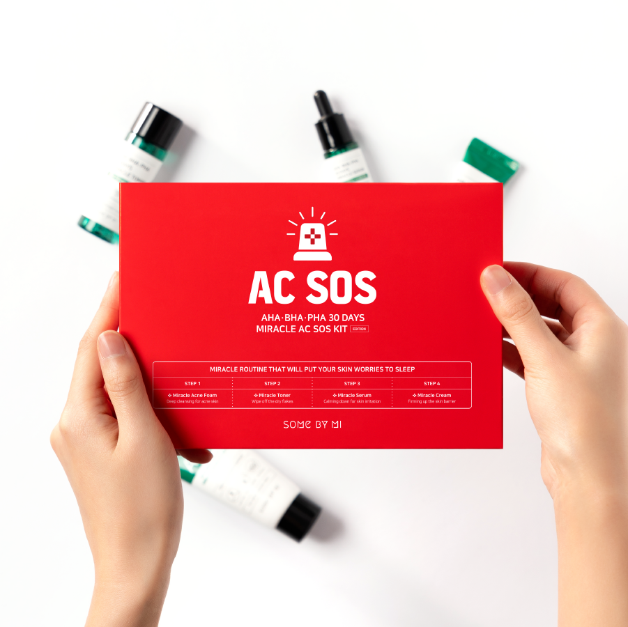 Some By Mi Bộ kit AHA-BHA-PHA 30 Days Miracle AC Sos Kit ( 4items) 