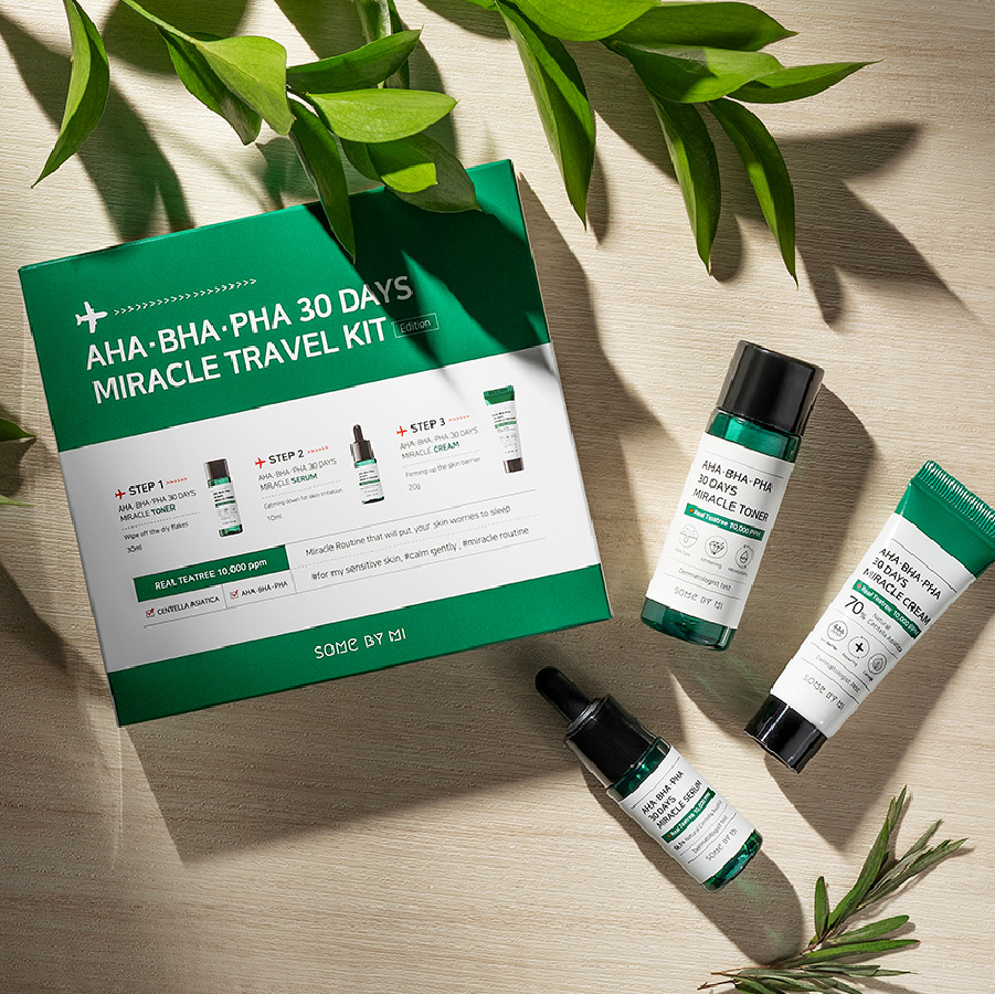  Some By Mi Bộ kit AHA-BHA-PHA 30 Days Miracle Travel Kit ( 3items) 