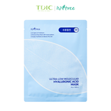  Mặt nạ HA siêu vi nano cấp ẩm chuyên sâu Isntree Ultra-low Molecular Hyaluronic Acid Mask 25g 