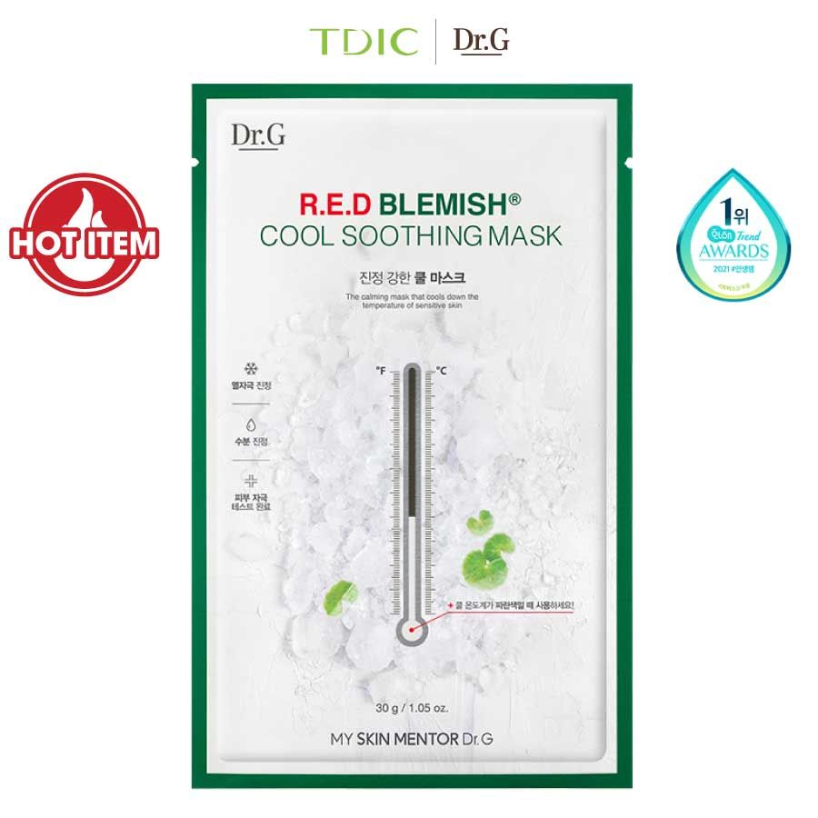  Dr.G Mặt nạ giấy R.E.D Blemish Cool Soothing Mask 30g 