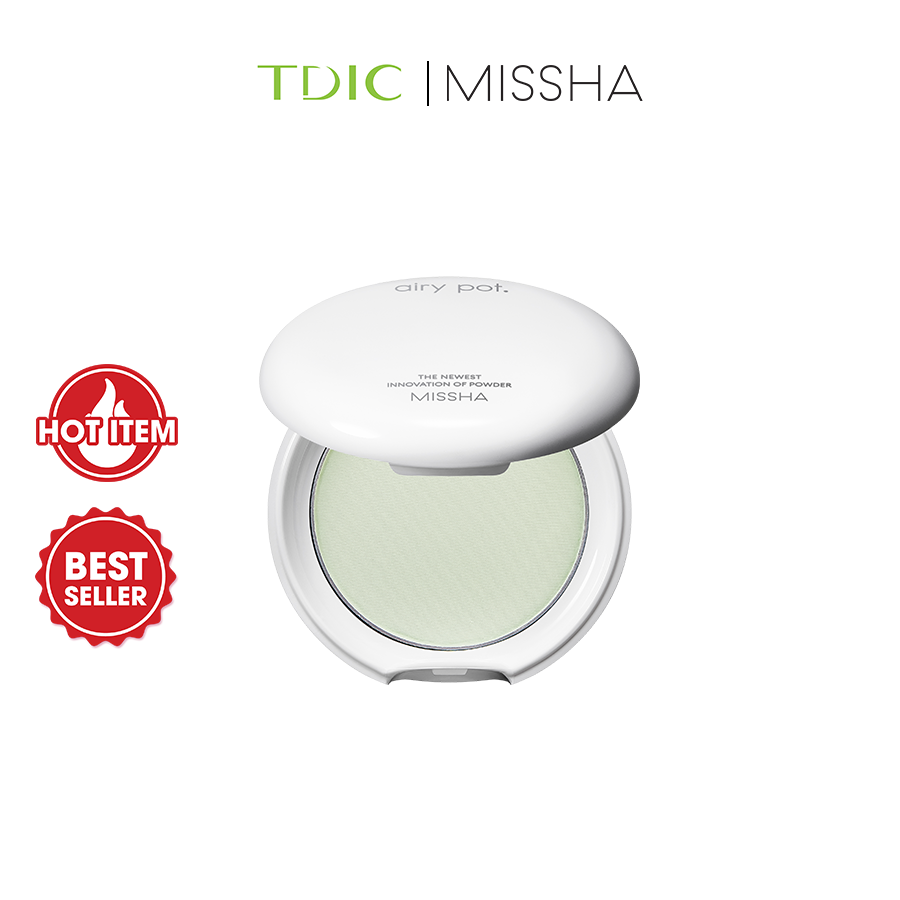  Missha Phấn phủ Airy Pot Pressed Powder 5g Mint 