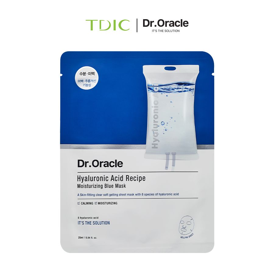 Dr.Oracle Mặt nạ Hyaluronic Acid Recipe Moisturizing Blue Mask 25ml 