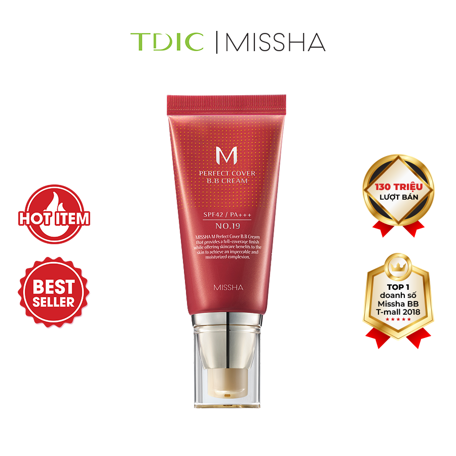  Missha Kem nền M Perfect Cover BB Cream EX SPF42 PA+++ 50ml 