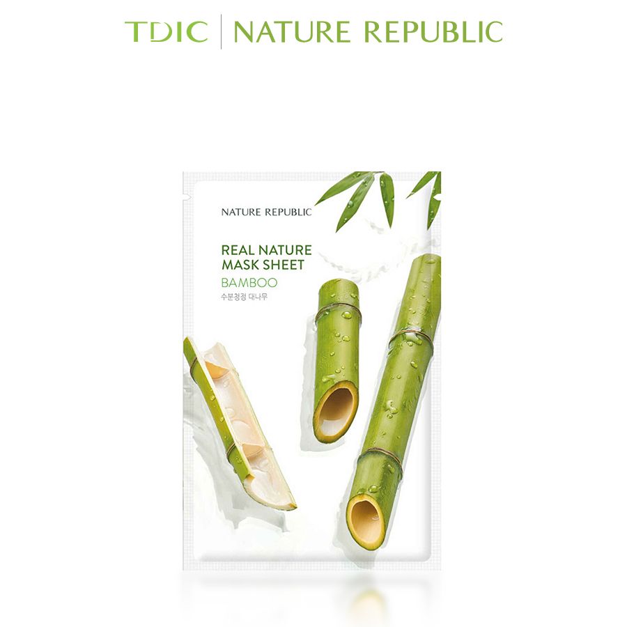  Nature Republic Mặt nạ giấy Real Nature Bamboo Mask Sheet 23ml 
