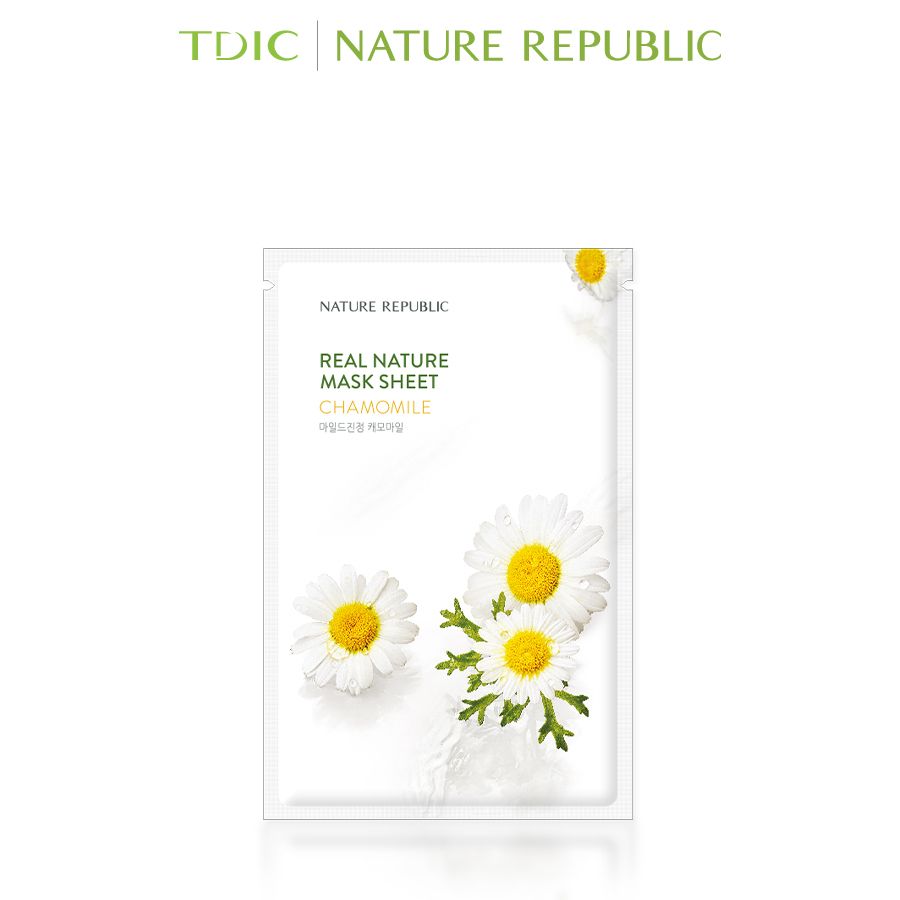  Nature Republic Mặt nạ giấy Real Nature Chamomile Mask Sheet 23ml 