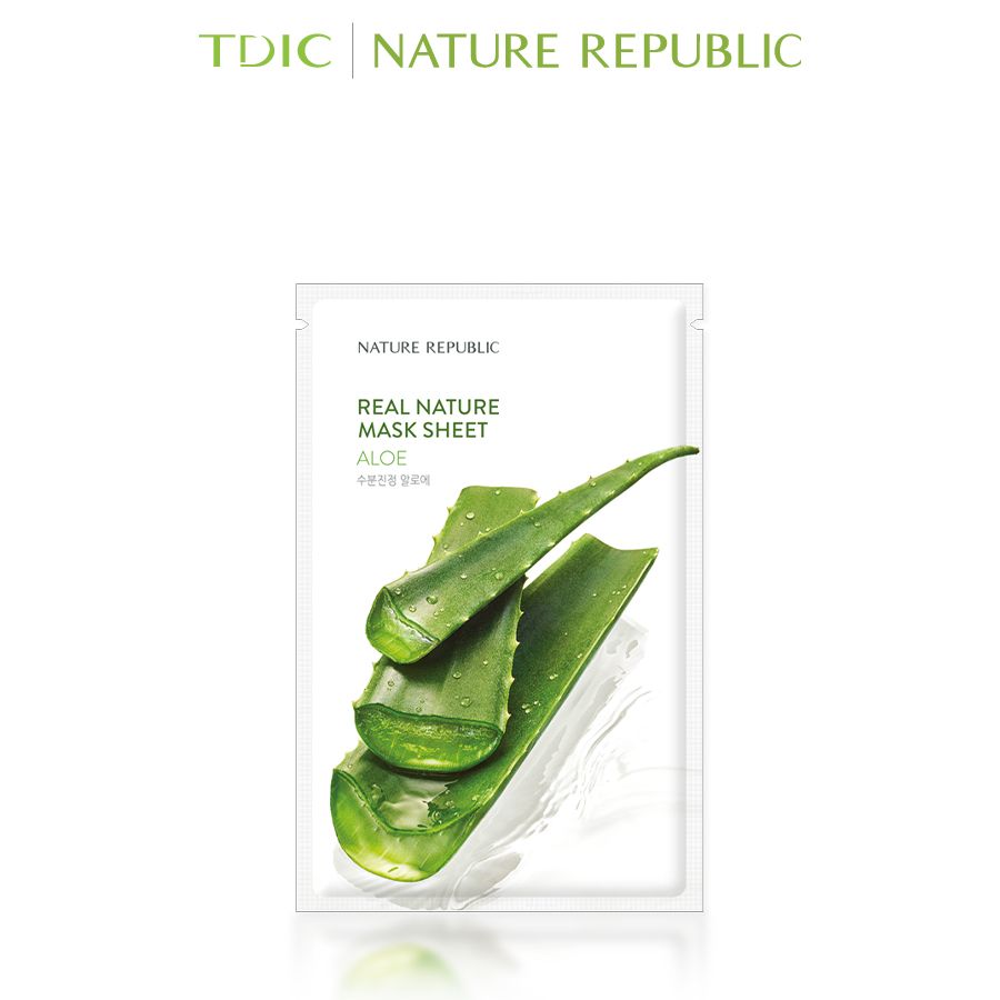  Nature Republic Mặt nạ giấy Real Nature Aloe Mask Sheet 23ml 