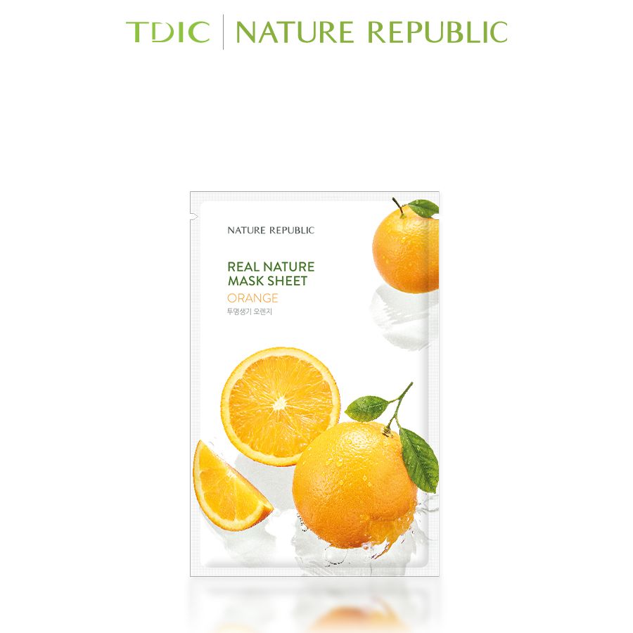  Nature Republic Mặt nạ giấy Real Nature Orange Mask Sheet 23ml 