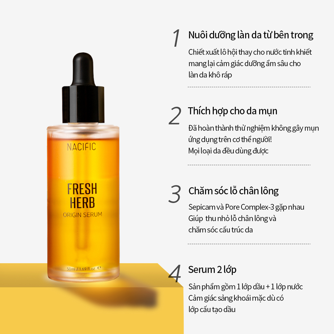  Nacific Tinh chất Fresh Herb Origin Serum 50ml 