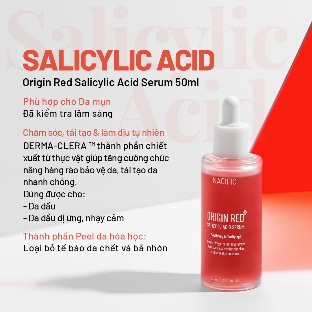  Nacific Tinh chất Origin Red Salicylic Acid Serum 50ml 