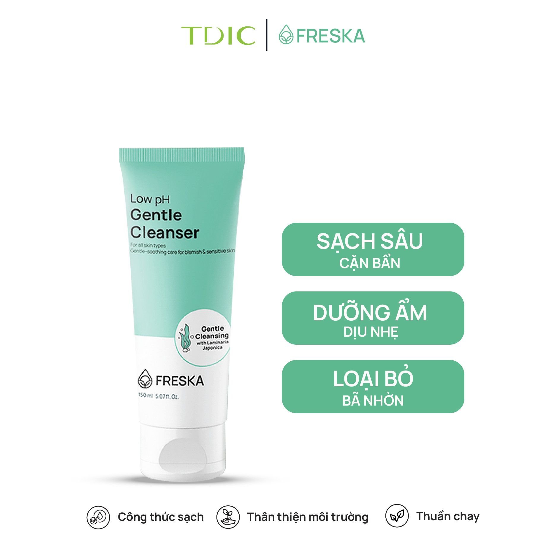  Freska Sữa rửa mặt Low pH Gentle Cleanser 150ml 