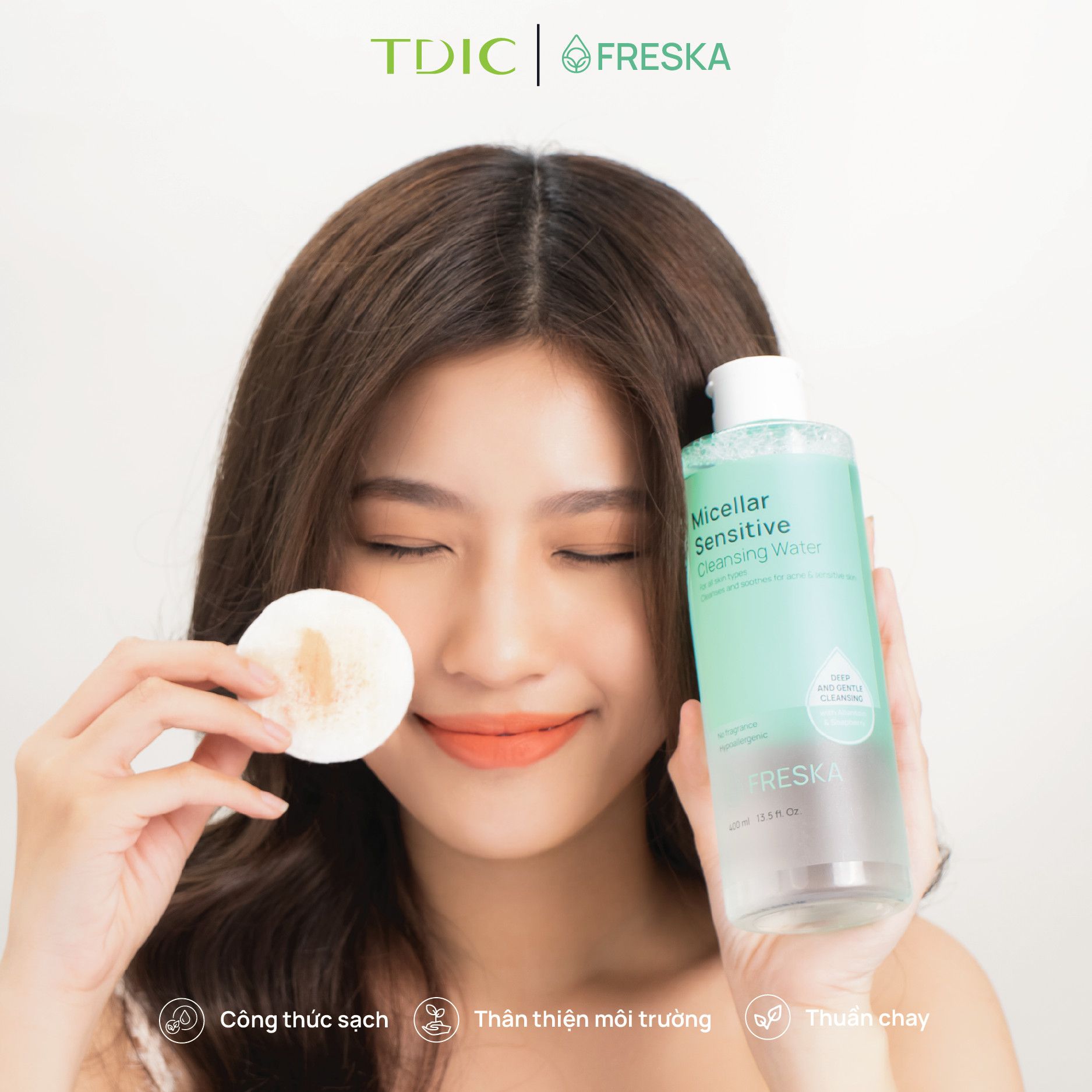  Freska Nước tẩy trang Micellar Sensitive Cleansing Water 400ml 
