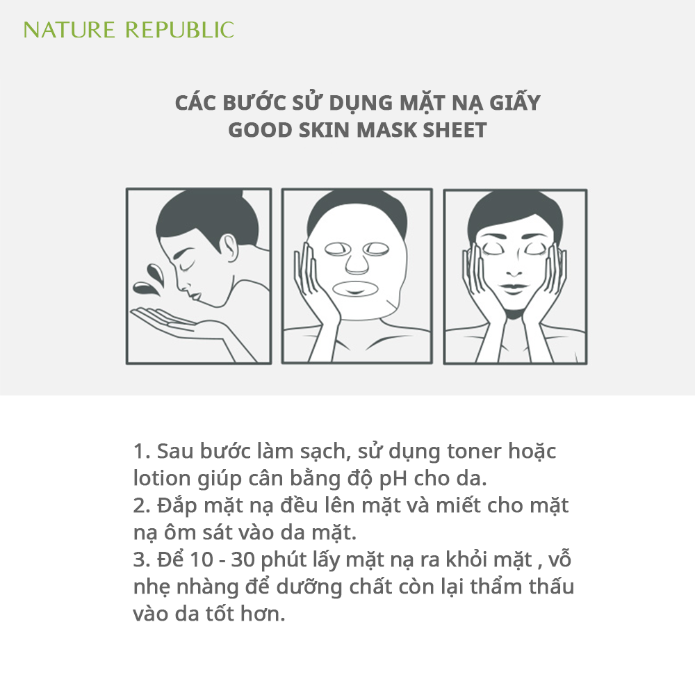  Nature Republic Mặt nạ giấy Real Nature Aloe Mask Sheet 23ml 