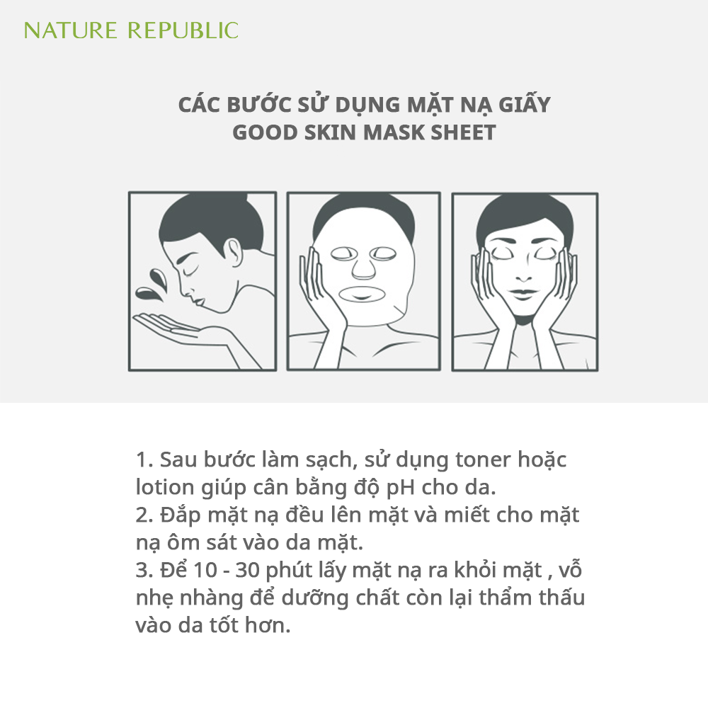  Nature Republic Mặt nạ giấy Real Nature Avocado Mask Sheet 23ml 