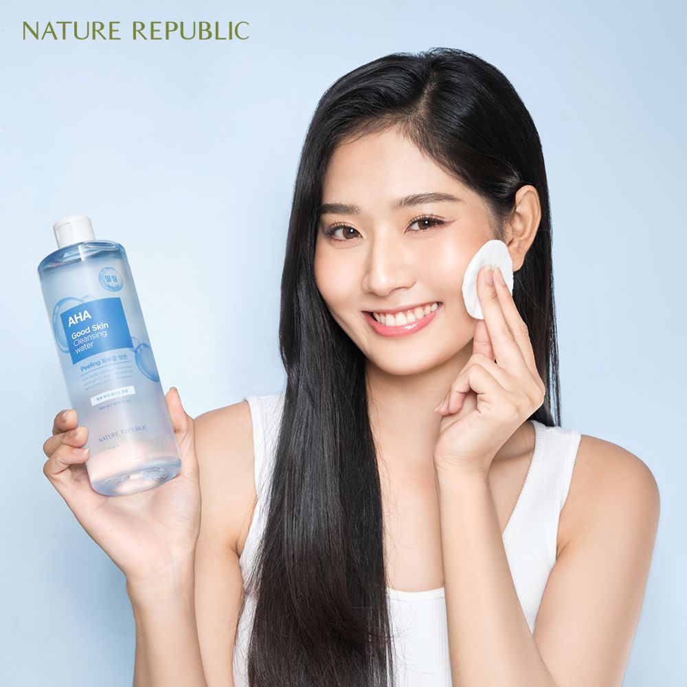  Nature Republic Nước tẩy trang Good Skin AHA Ampoule Cleansing Water 500 ml 