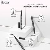  Flormar Bút kẻ mắt Midnight Matte Eyeliner #02 Brown 1ml 