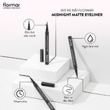  Flormar Bút kẻ mắt Midnight Matte Eyeliner #01 Black 1ml 