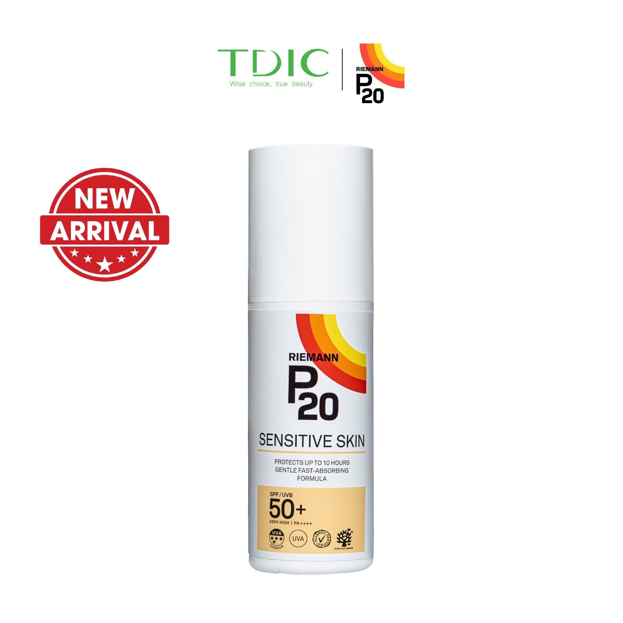  Kem chống nắng phổ rộng Riemann P20 Sensitive Skin SPF 50+ PA ++++ 100ml dành cho mọi loại da 