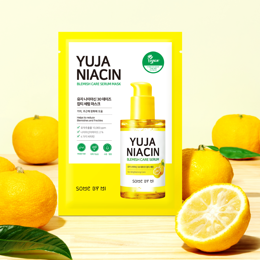  Some By Mi Mặt nạ giấy Yuja Niacin 30 Days Blemish Care Serum Mask 25g 