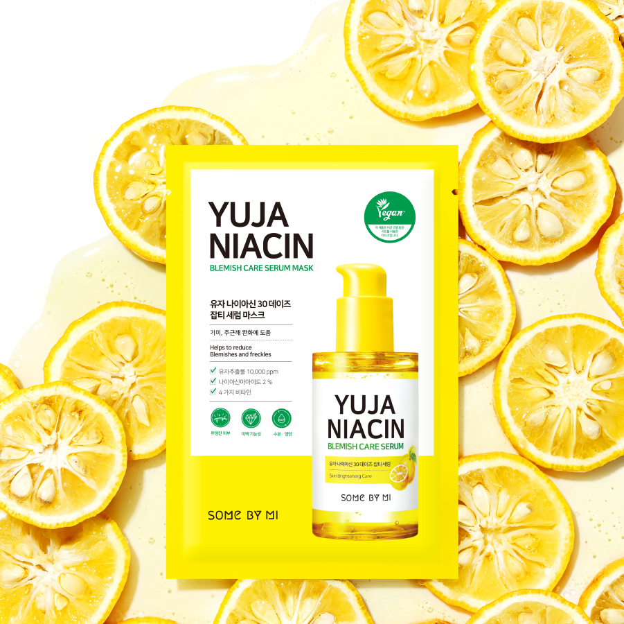  Some By Mi Mặt nạ giấy Yuja Niacin 30 Days Blemish Care Serum Mask 25g 