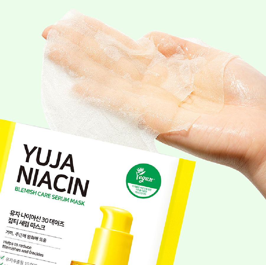  Some By Mi Mặt nạ giấy Yuja Niacin 30 Days Blemish Care Serum Mask 25g 