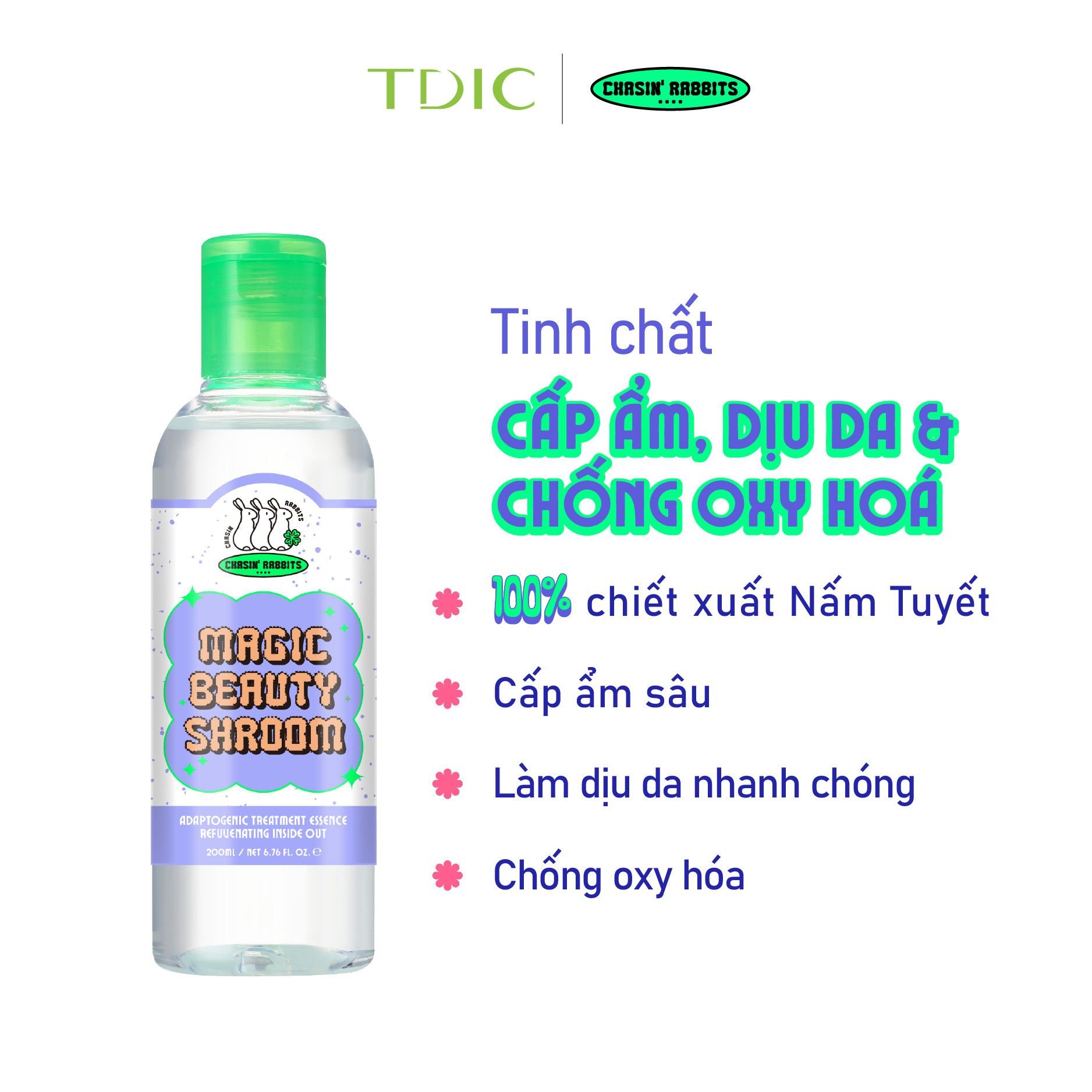  Chasin' Rabbits Tinh chất Magic Beauty Shroom 200ml 