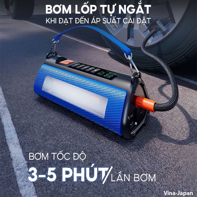 Bộ cứu hộ xe hơi xách tay 4 in 1 | Quà tặng hữu ích | có in khắc logo thương hiệu miễn phí