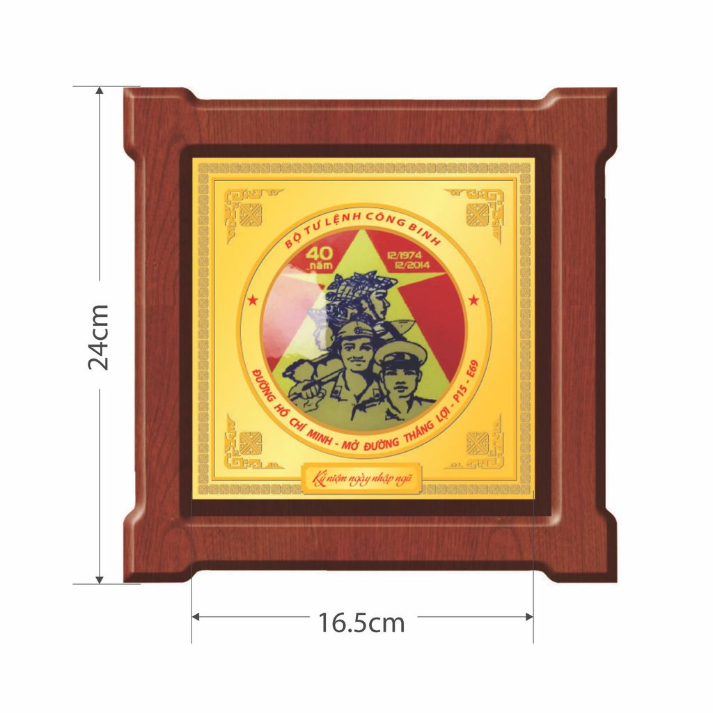 Biểu trưng gỗ tráng kim tại Hà Nội