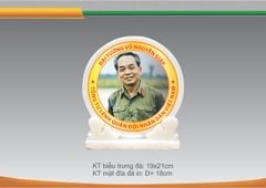 in trên đĩa sứ