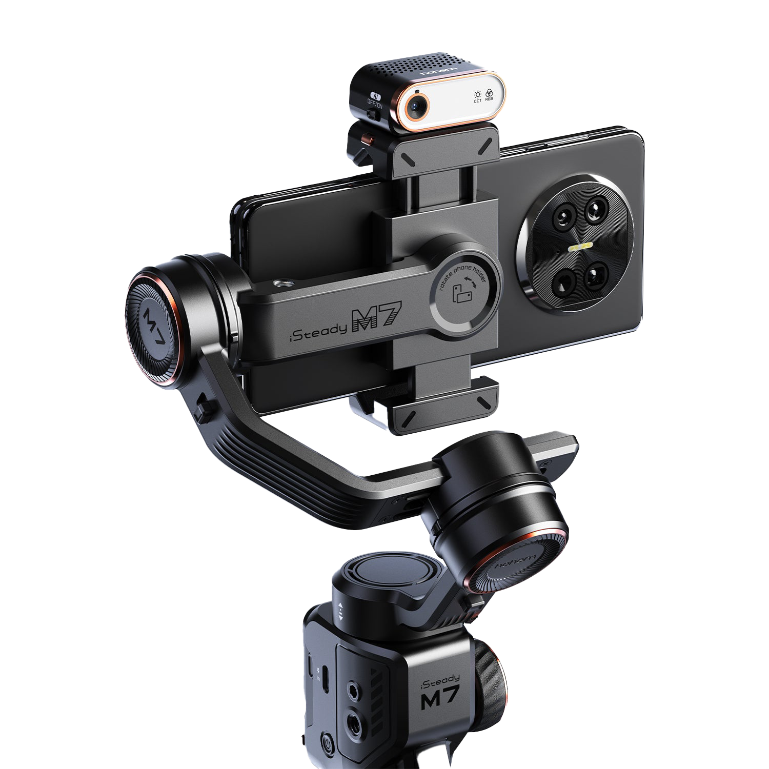  Hohem iSteady M7 - Gimbal Cho Điện Thoại Tích Hợp Tracking AI 