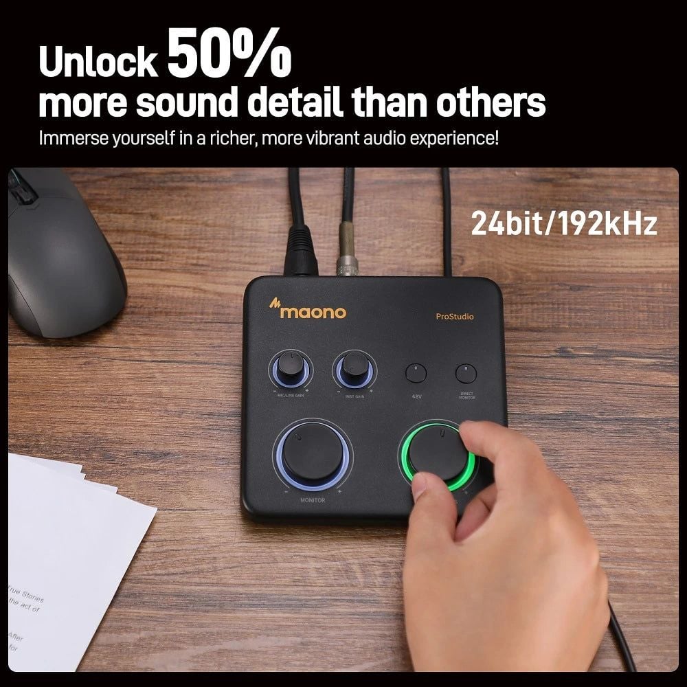  Maono PS22 Lite USB Audio Interface For PC 