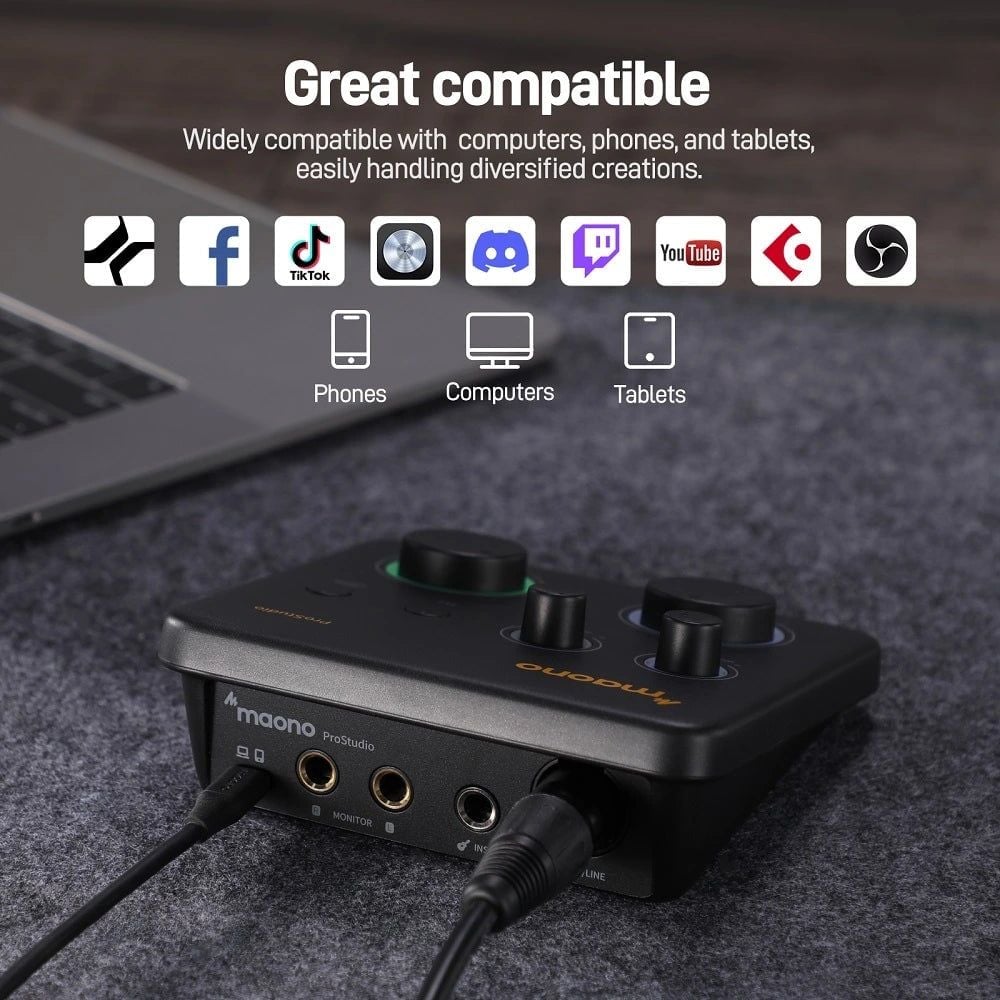  Maono PS22 Lite USB Audio Interface For PC 