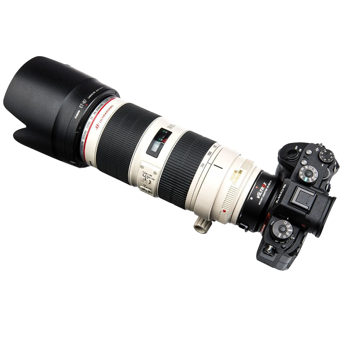  VILTROX EF-NEX IV High Electric Lens Mount Adapter Ring AF Auto Focus for Canon EFEF-S Lens 