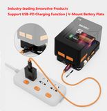  ZGCINE VM-VP2 kit3 V mount battery plate (Support USB-C PD input) - Tấm Gắn Pin ZGCINE VM VP2 Kit3 