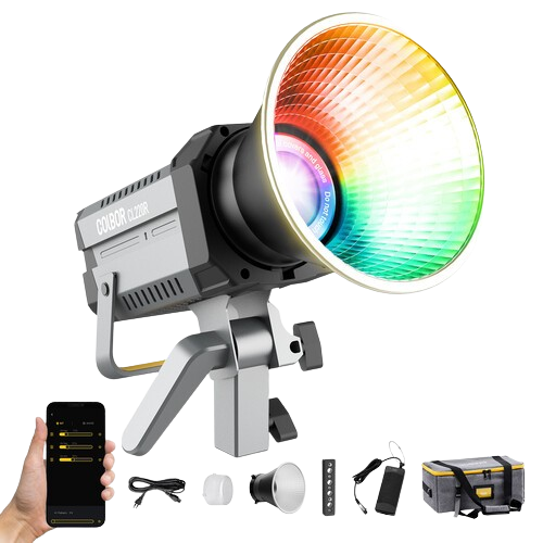  COLBOR CL220R RGB COB LED Video Light (with carryingbag &reflector) 