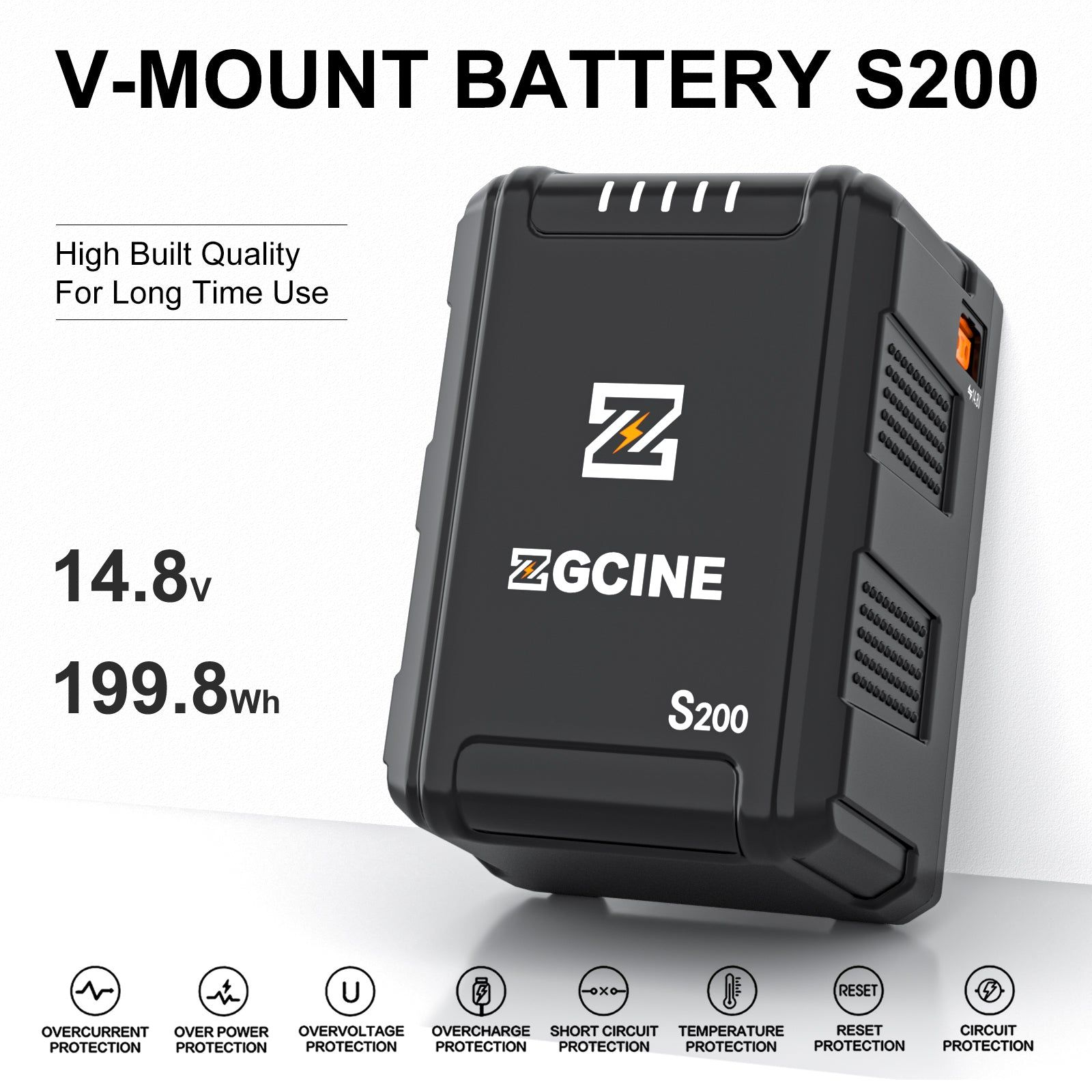  ZG-S200 V Mount Battery - Pin ZGCINE S200 