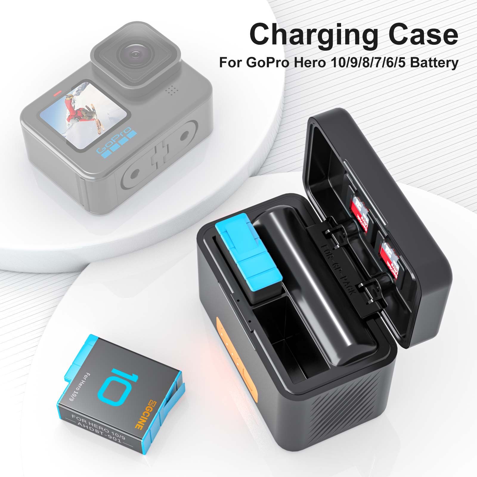  ZGCINE PS-G10 MINI Charging case for GoPro battery with 2 Charging Slots 