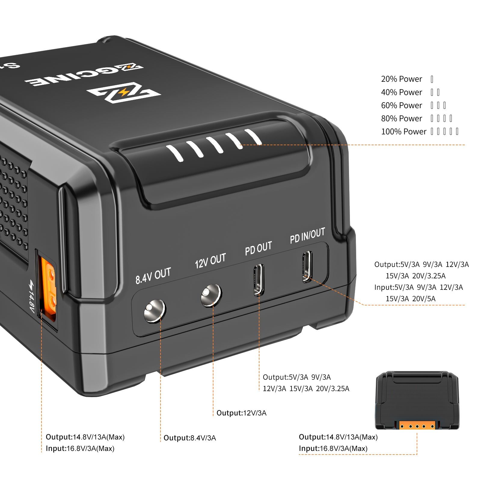  ZG-S150 V Mount Battery - Pin ZGCINE S150 