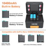  ZGCINE PS-G10 Charging Case for GoPro 11/10/9/8/7/6/5 Battery with 3 Charging Slots 