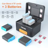  ZGCINE PS-G10 Charging Case for GoPro 11/10/9/8/7/6/5 Battery with 3 Charging Slots 