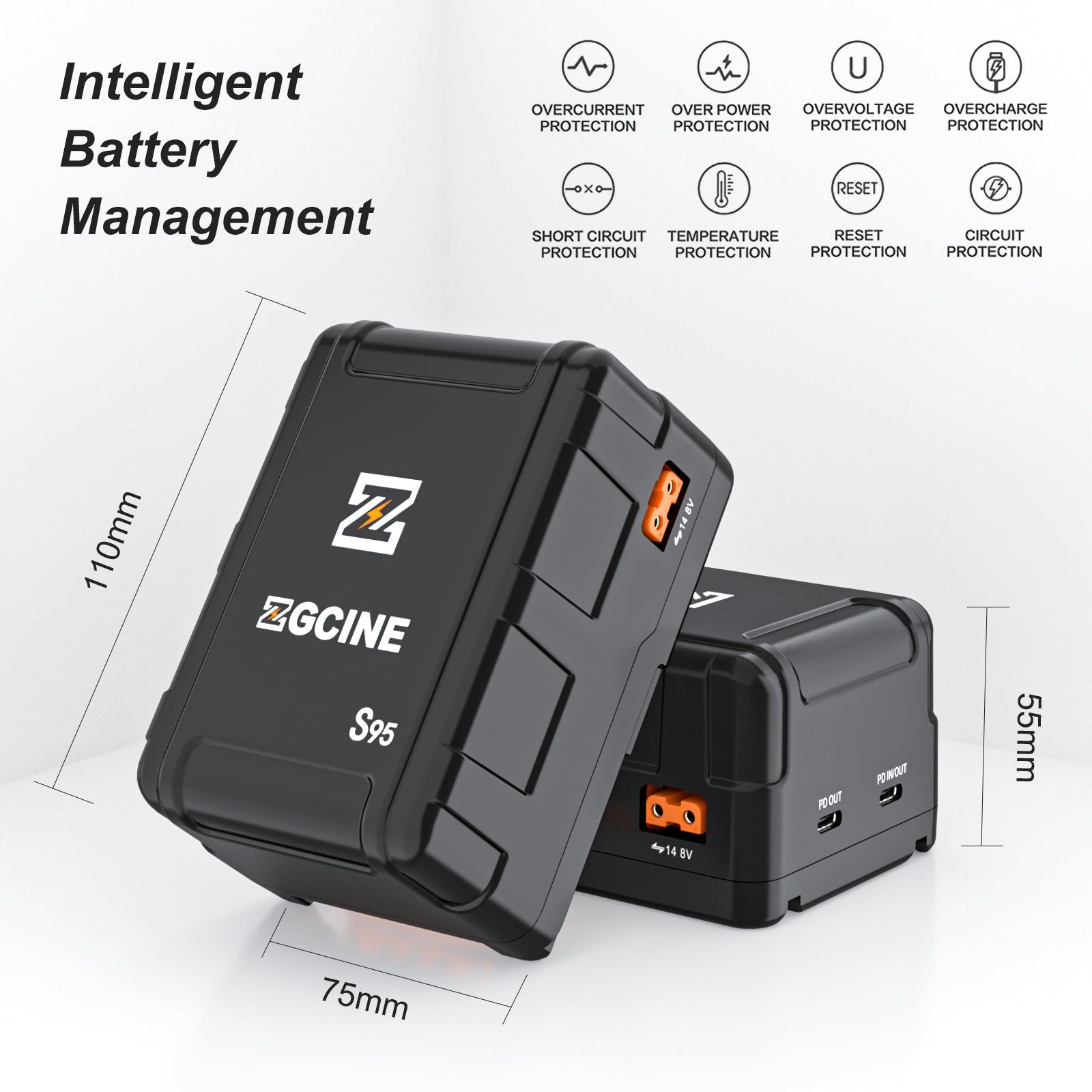  ZG-S95 V Mount Battery - Pin ZGCINE S95 