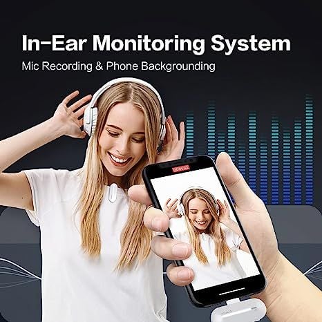  Synco P2SL / Micro Thu Âm Không Dây 2 Người Dùng cho iPhone jack Lightning (Màu Xanh) 